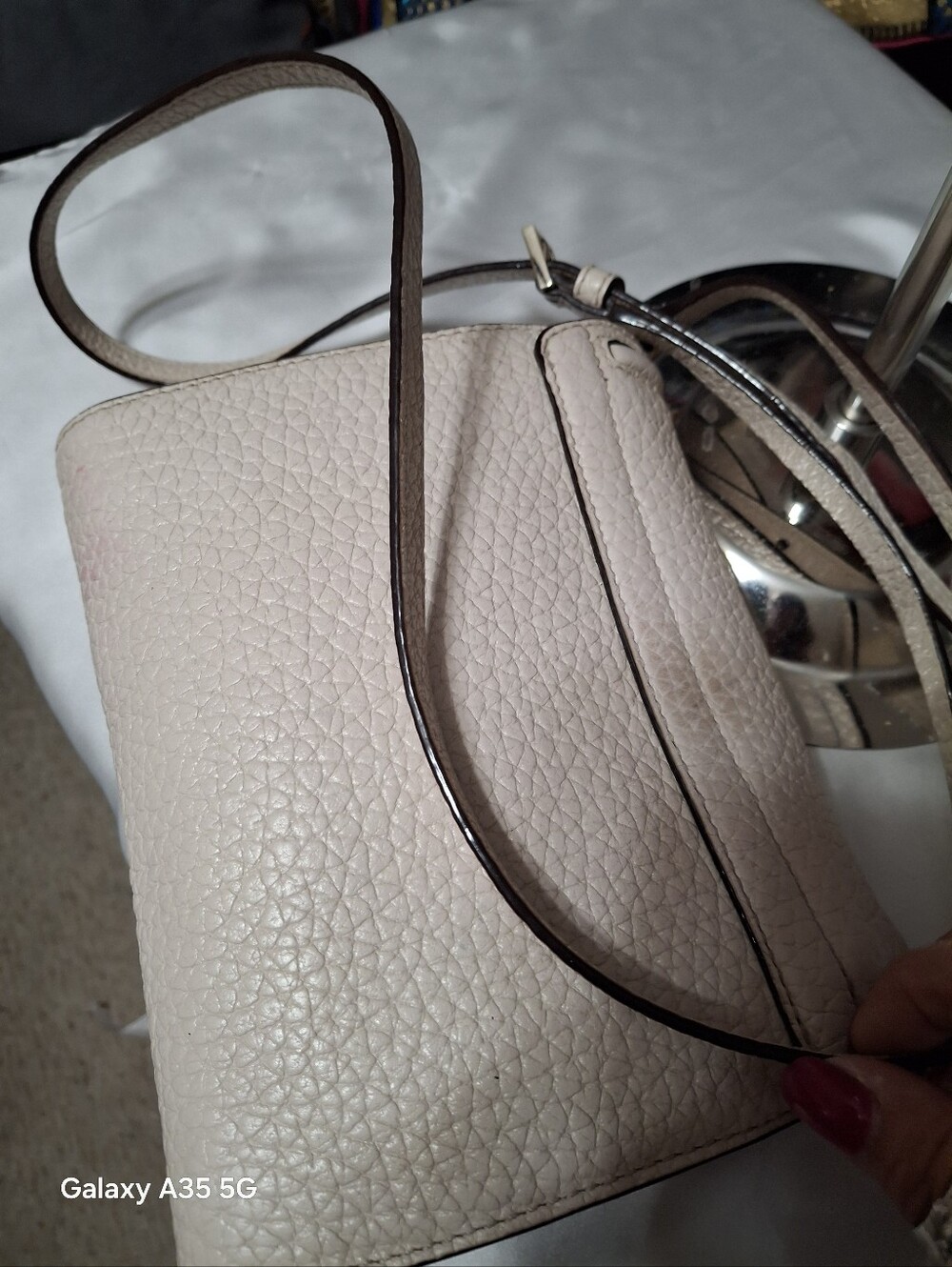 Kate Spade Everett way Merrick crossbody bag in bone 8x6 - Picture 7 of 10